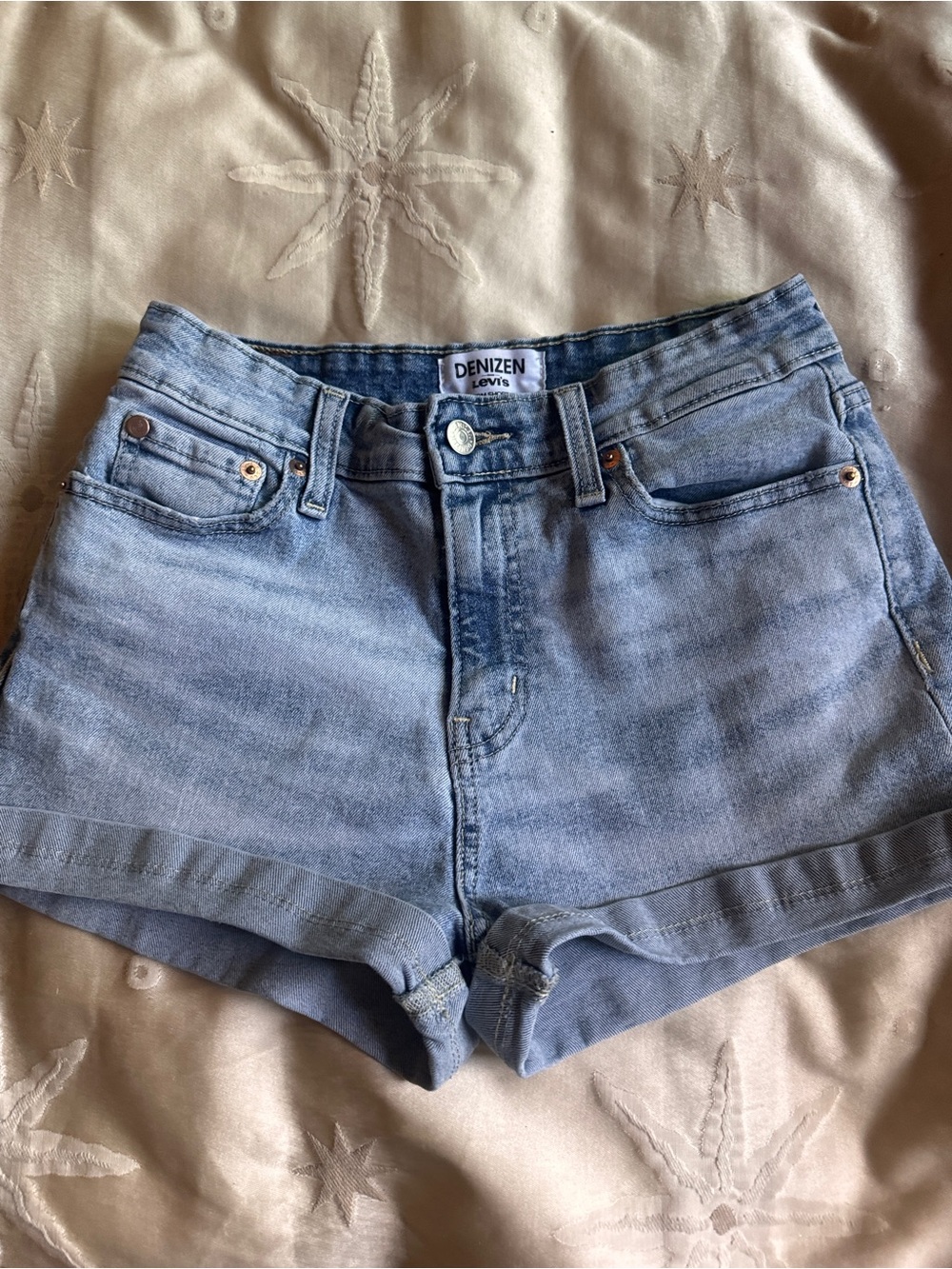 Denizen from Levi's Light Blue High-Rise Denim Shorts